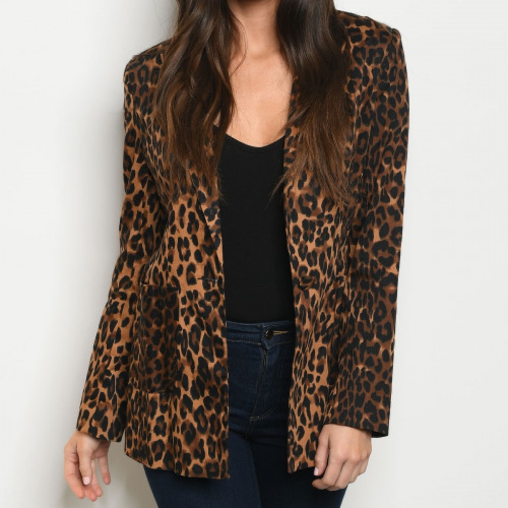 CLASSIC LEOPARD PRINT BLAZER